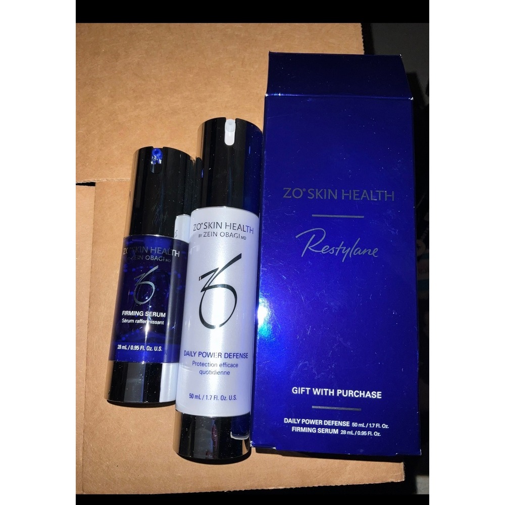 ZO Skin Health Skincare Set Daily Power Defense Firming Serum Restylane Face